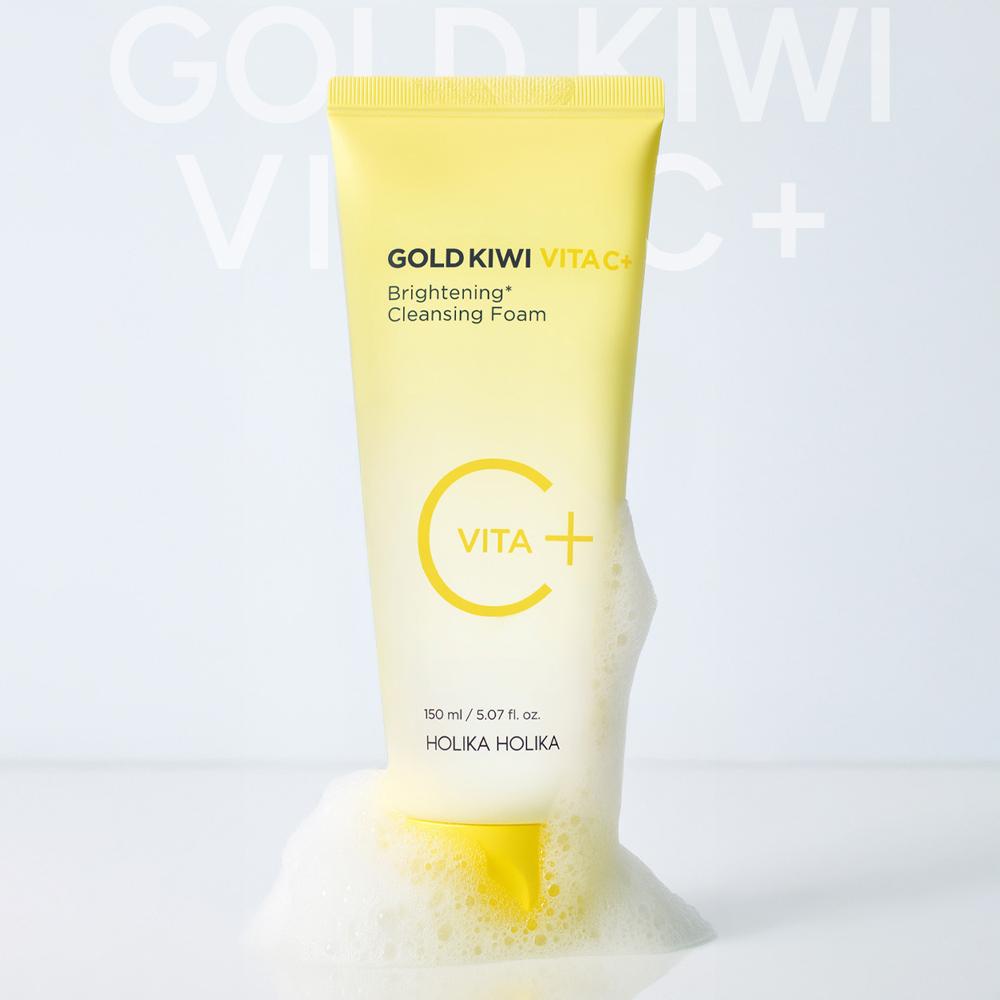 HOLIKA HOLIKA Gold Kiwi Vita C+ Brightening Cleansing Foam 150ml