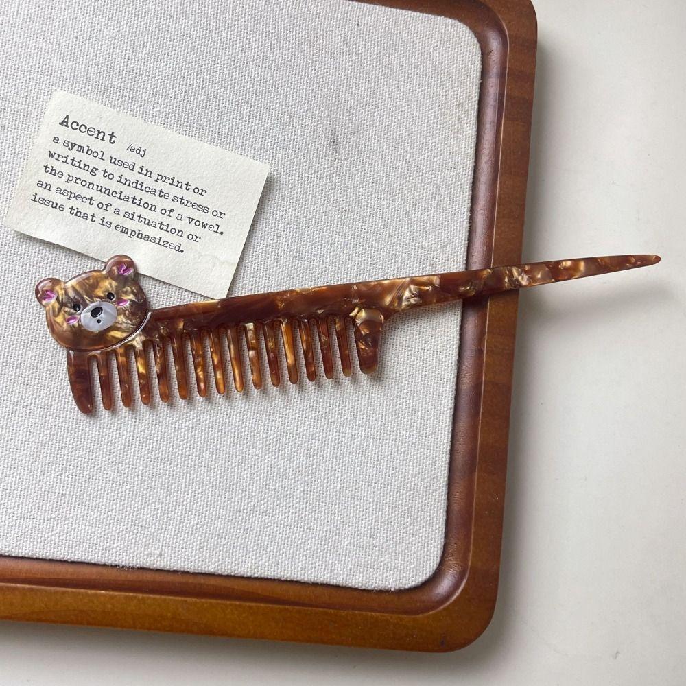 Tulip Acetate Comb Animal Hairdressing Combs Portable Makeup Comb  Student