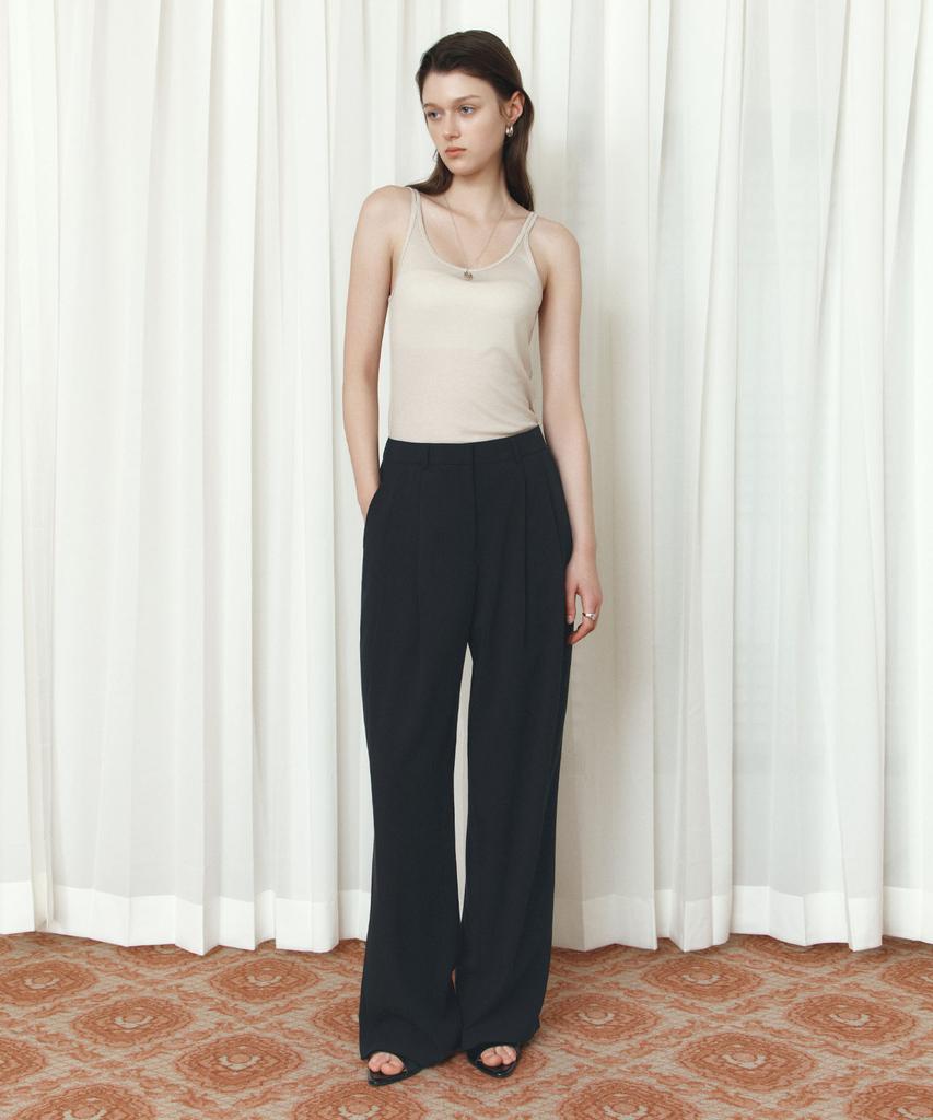 Siyajyu Sipt7205 Breeze Wide Slacks_Black