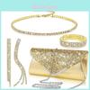 Chic Metallic Pendant Necklace With Tassel Earrings For Womens Fashion Accessories