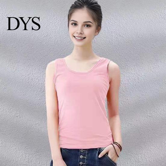 Relaxed Fit Tank Top Women Vest Round Neck Sleeveless Slim Loose Tops Solid Color Quick-Drying Bottoming Streetwear Casual