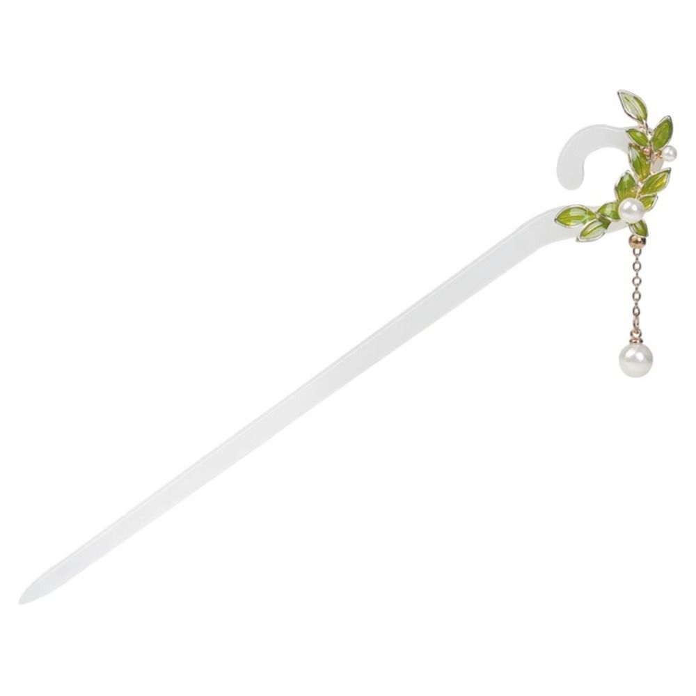 Acetic Acid Hanfu Hair Clip Tassels Flower Hairpin Exquisite Chinese Style Hair Stick Female