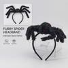 Realistic Plush Spider Headband 3D Design Giant Spider Hair Accessory  Halloween Party