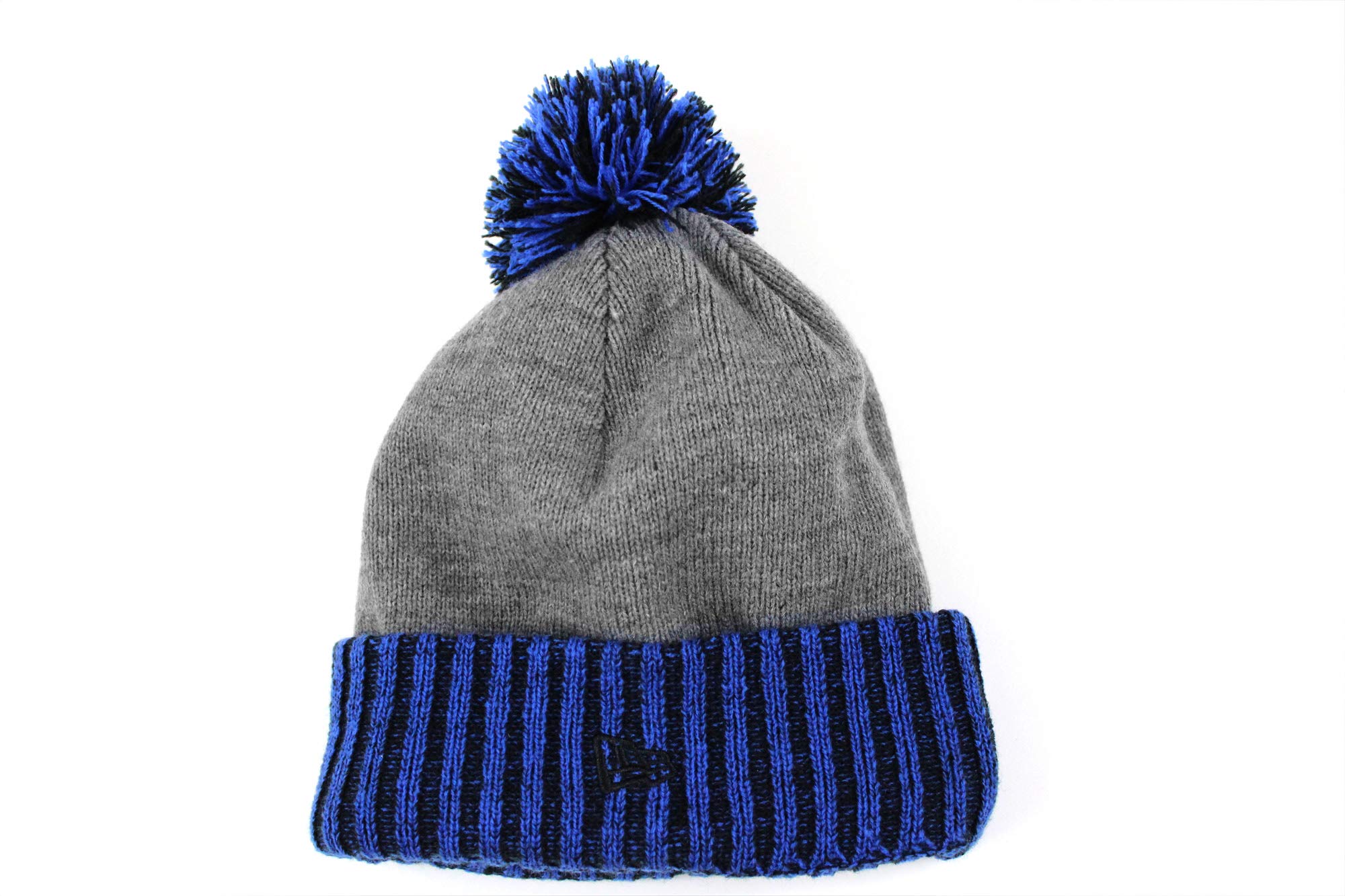 

[New Era] Вязаная шапка, бини, вязаная шапка, Colorblock с отворотом ROYALHEATHER GREY