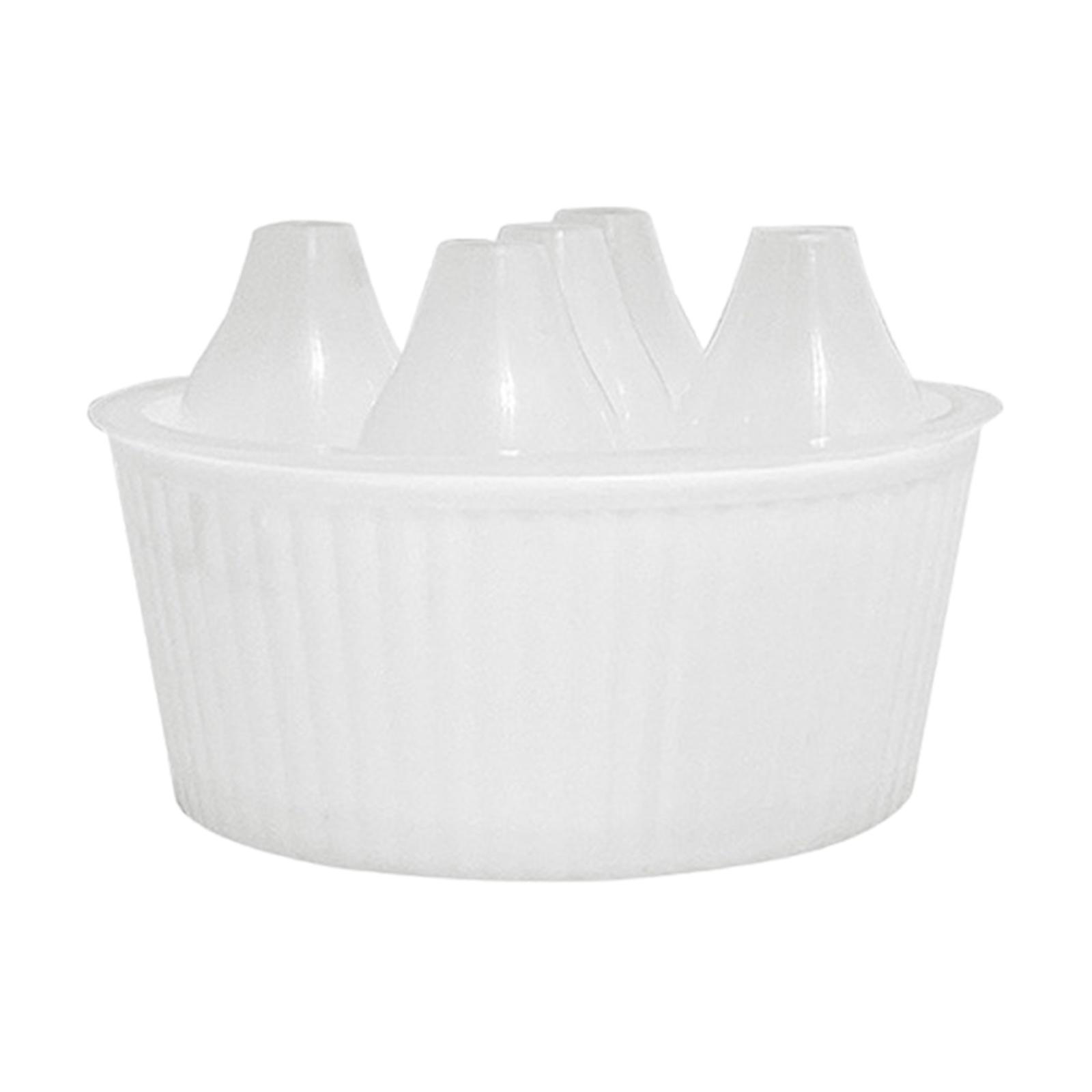 

Flower Pot Ornament Decoration Stable Bottom Hydroponic Flower Pot for 14cm Tulip Bulb Garden Table Centerpiece Office Indoor белый