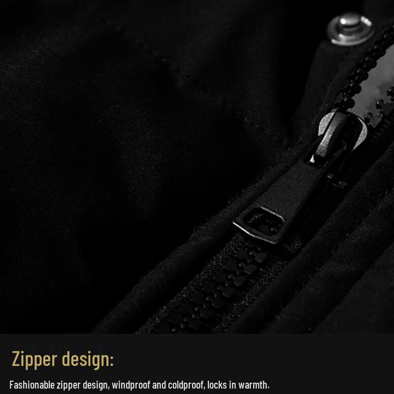 PNJ Men's Warm Thickened Stand-Collar Casual Jacket