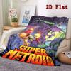 Super Metroid 2D Flat Pattern Flannel Blanket High quality All Seasons Warmth and Comfort Perfect for Christmas Gifts.SMT0917177