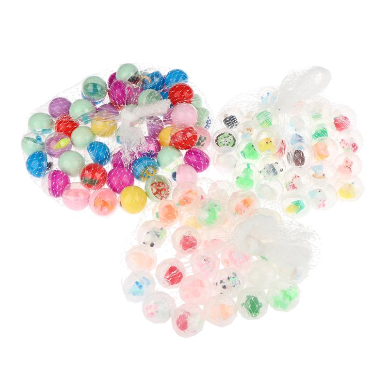 30/50Pcs Fun Mixed Surprise Capsule Egg Toys Transparent Eggshell Mixed Toy Birthday Party Favor Rewards Pinata Filler Gifts