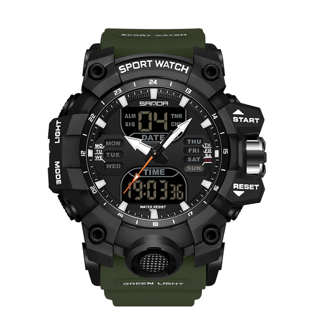 Men's Digital Watch Sports Electronic Watch With Luminous Display, Running Timer, Alarm Clock, Resistant Fitness Watch For Outdoor Activities