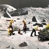 1:64 Scale Hand Painted Miniature Figures for Dioramas Props,Photography Collector Realistic Lumberjacks Figure Models