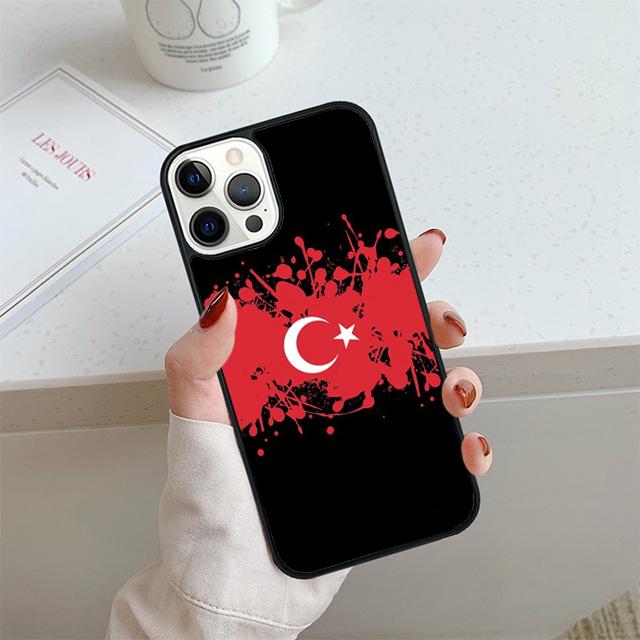 Republic of Turkey Realistic Flag Phone Case For iPhone 17 Air 13 12 14 15 16  Cover For Apple Pro Max Plus