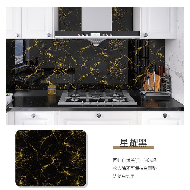 60cm X1/3/5/10m Samolepicí tapeta na zeď Vodotěsná Olejuvzdorná Fólie Mramorová Dekorace Samolepka Kuchyň Koupelna Renovace Dekorativní