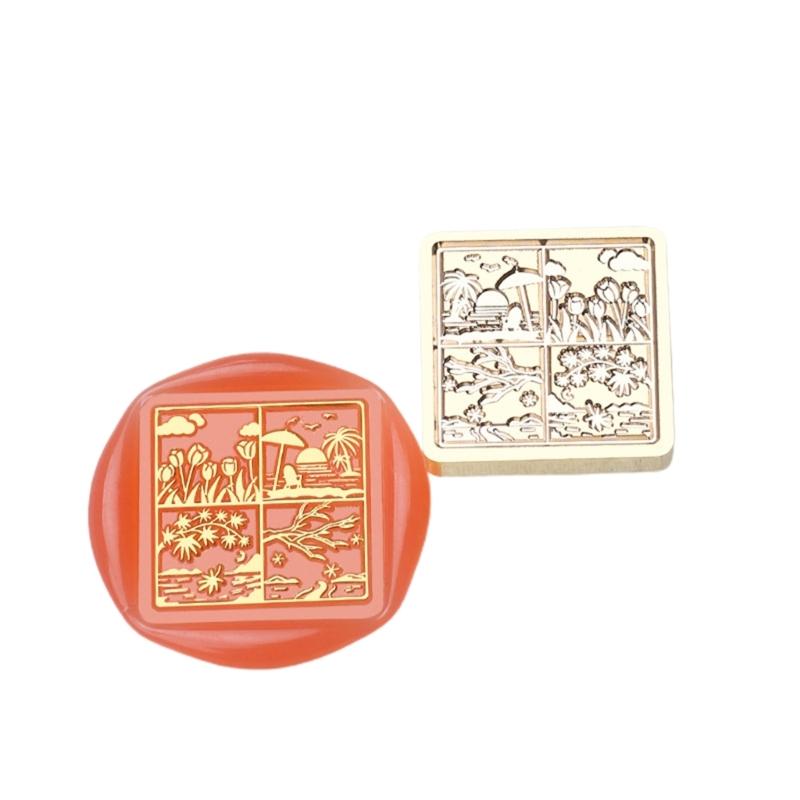 Butterfly Wax Seal Stamp Brass Head Winter Themed Sealing Waxed Stamp for Invitation Card Scrapbooking Decorations