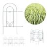 Relaxdays Vegetable Patch Border, Garden Fence 5 Elements, Metal, To Plant In the Ground, H X W : 62 X 244 Cm, Green
