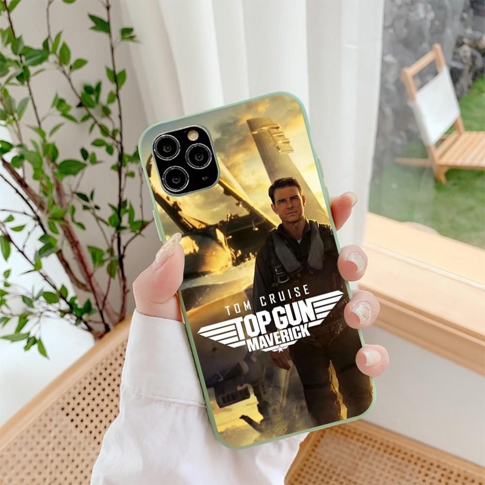

Movie Top Gun Maverick Phone Case For IPhone 14 11 12 13 Mini Pro Xs Max 8 7 6 6S Plus X XR Solid Candy Color Case iphone 11 pro