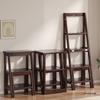 Multifunctional A-Frame Ladder Stool: Dual-Use, 3/4-Step Indoor Folding Climber & Storage Rack