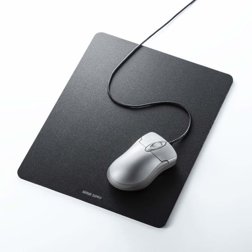 SANWA SUPPLY Tvrdá podložka pod myš (Velikost L) Š200 x H260mm MPD-NS3-L Černá