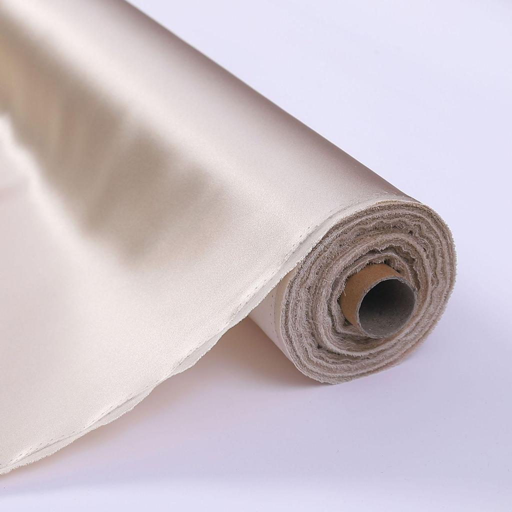 22 Momme Heavyweight Mulberry Silk Crepe Satin Fabric for Fashion Pajamas, 140cm Width