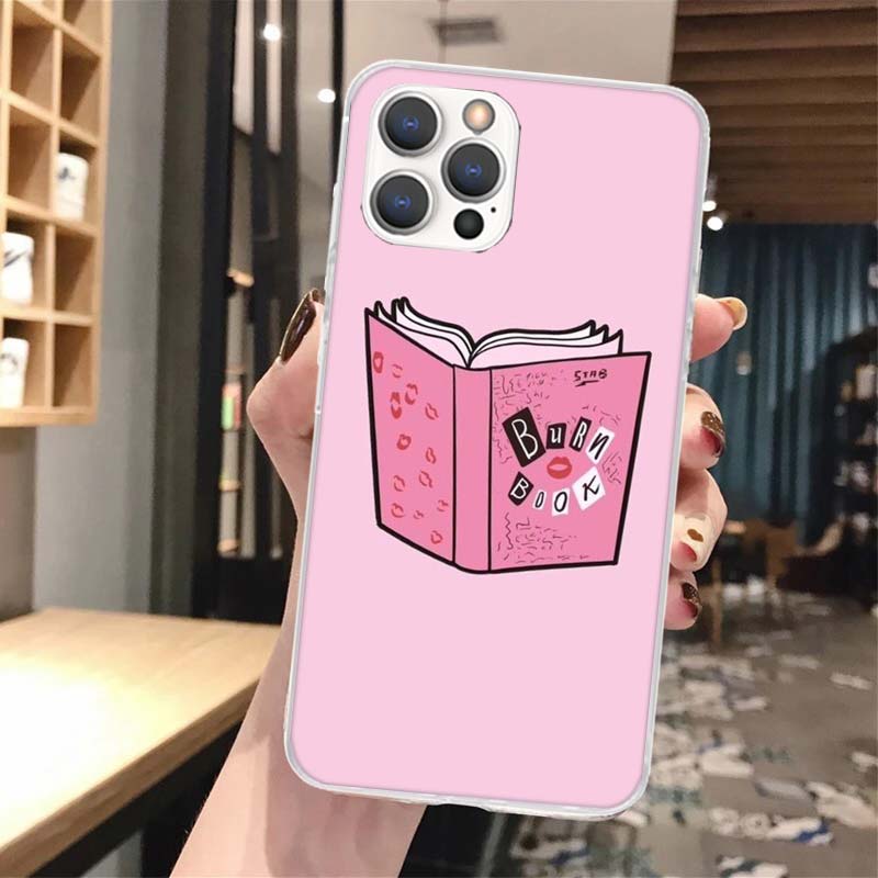 Mean Girls Burn Book Soft Phone Case For iPhone 16 15 14 13 12 11 Pro Max X XR XS 7 Plus 8 + SE 2020 Pattern Customized Cover 14