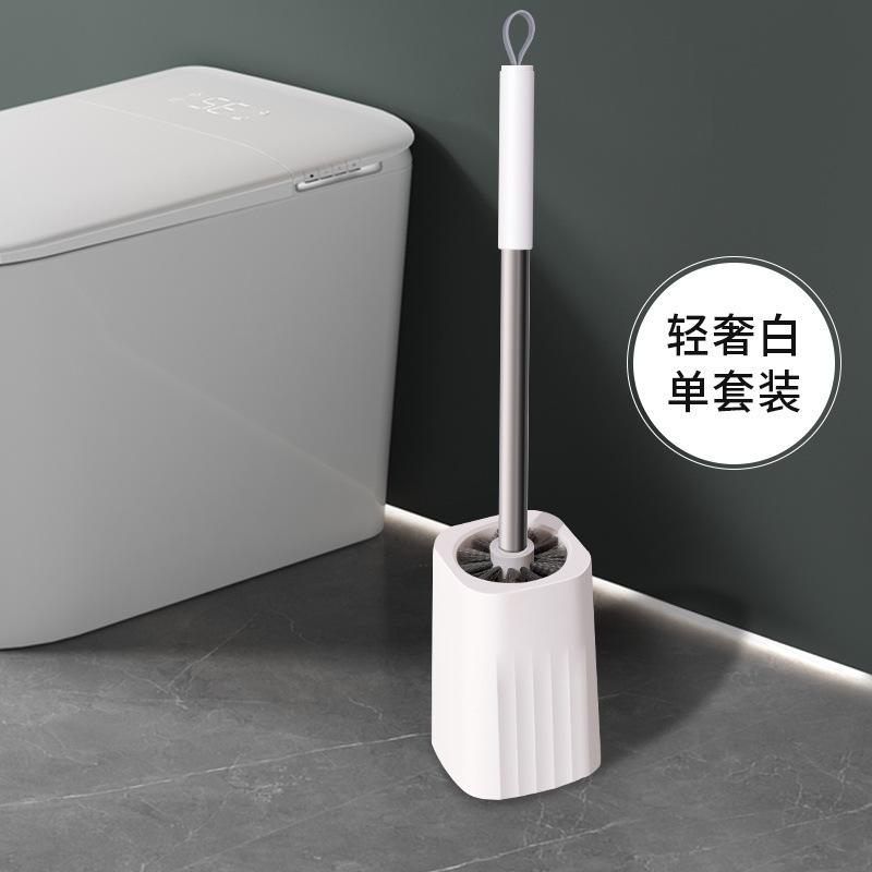 Cleaning Toilet Brush Household Toilet Washing Toilet Brush No Dead Ends with Base Long Handle Set Bathroom Dredging Artifact