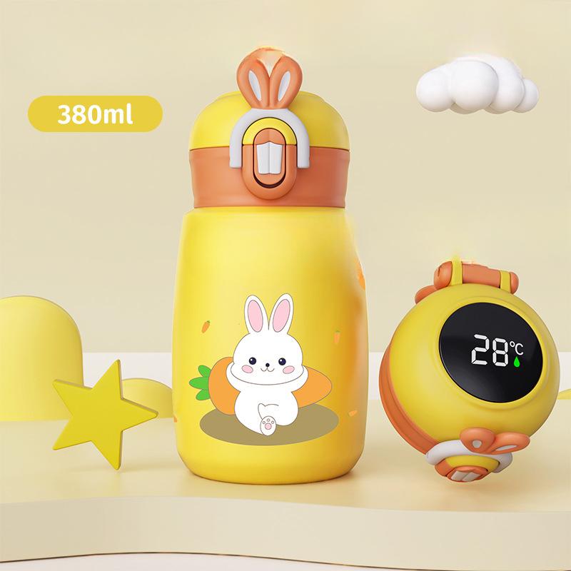 Online Celebrity's New 316 Stainless Steel Thermos Cup with High Value Is A Convenient Cup for Children To Drink with One-button Elastic Cover.