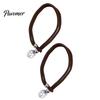 Tool-free Curtain Clips 2Pcs Tiebacks Rope with Crystal Decor, Decorative Tie No Drill Buckle Back, Holdbacks Ropes for Home Office Living Room