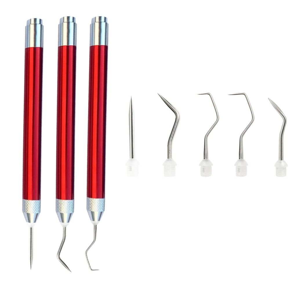 

Со светодиодной подсветкой, виниловая ручка для прополки, алюминиевая ручка для удаления виниловой бумаги, инструмент для прополки винила, инструмент для прополки красный