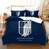 3D Anime Attack On Titan AOT Printed Bed Set Duvet Cover Pillowcase Bedding Set Bed Linen Sheet Quilt Cover Full Queen King Size
