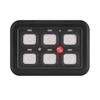 7 LED Backlights Switch Panel 12V-24V 6 Gang with 80 Switch Stickers On-Off Control Cars Auxiliary Electronic Devices Universal