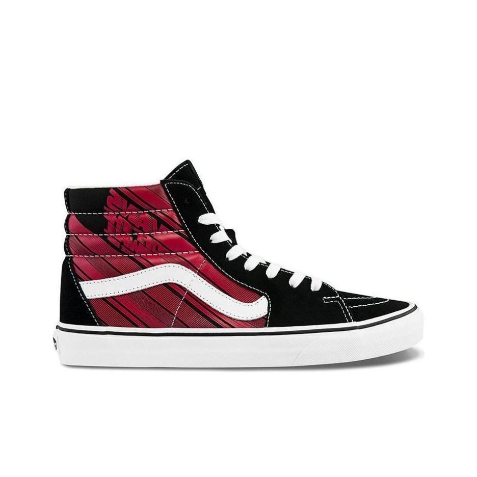 Vans Sk8 High Top Skate Schuhe Unisex Sneaker Schwarz Rot VN0A4U3C2C5
