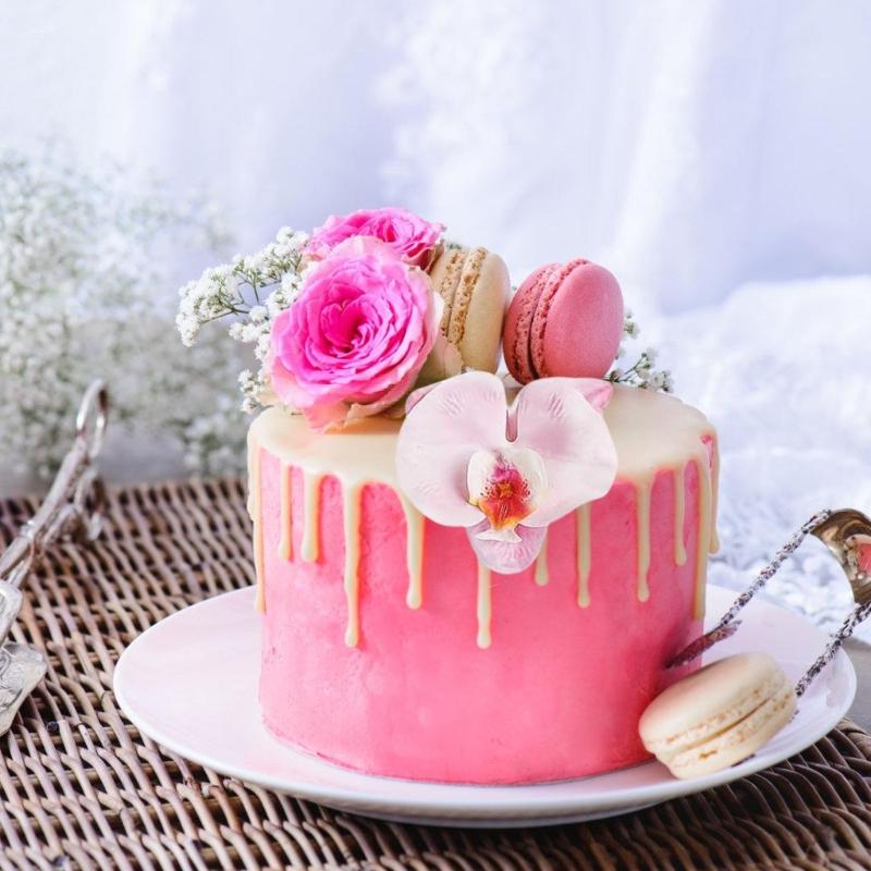 10PCS Elegant Bowknot shape Plastic Cakes Decorations Pink Frosts Toppers for Baking Party Supplies