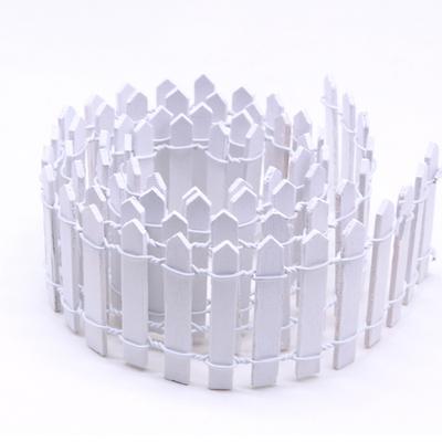 Tiny Landscape Fence Doll House Gardening Decoration Fence Wooden Fence 5x90cm DIY Crafts For Adorning Succulents Flower Pots