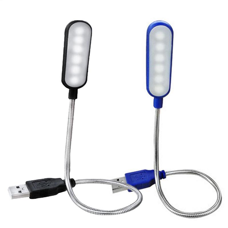 USB Direct Plug-In Portable Book Lamp White light Led Eye Protection Study Night Light  For Computer Laptop Night Lighting Lamps