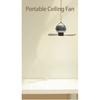 Portable Ceiling Fans Outdoor Camping Fan Tent Ventilator Cooler Rechargeable Electric Fan Remote Control LED Lighting