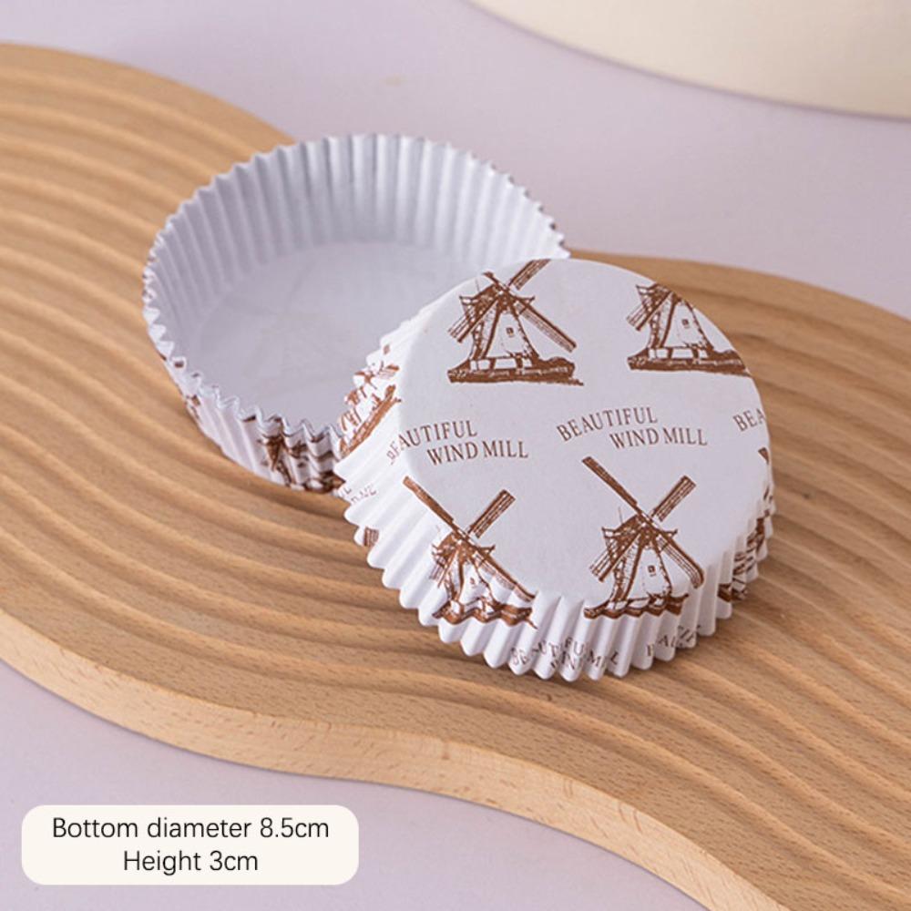 100Pcs Oil-proof Cake Base Trays Disposable Baking Cups Cupcake Liners  for Birthday Party Decor