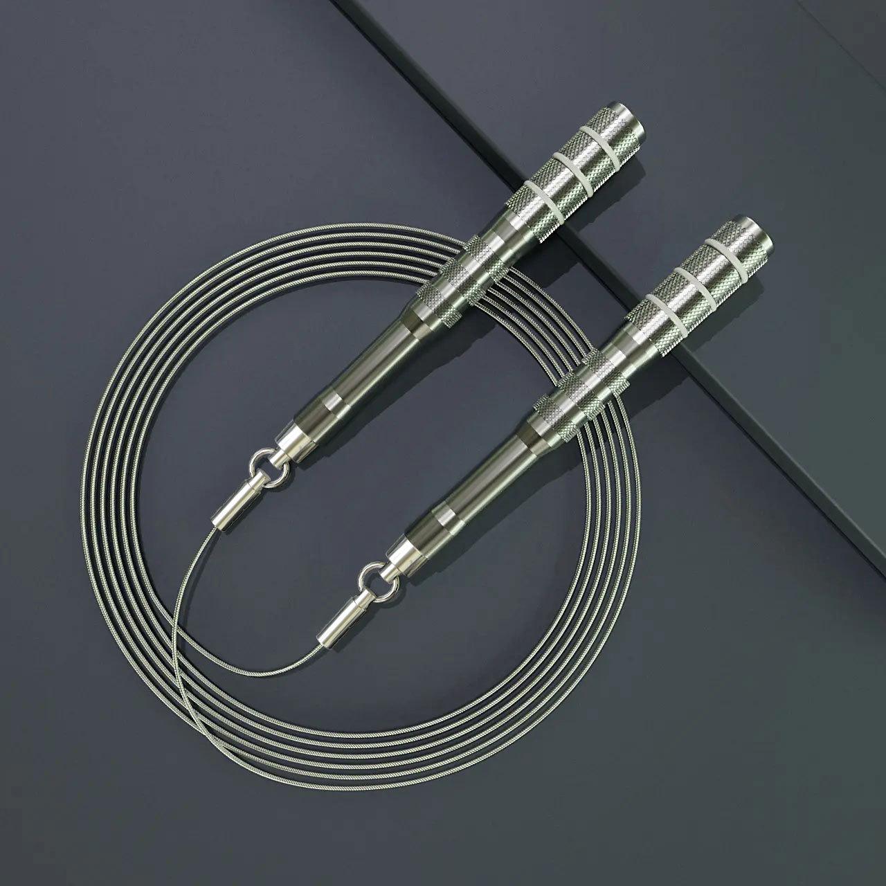 MOGOLD 2.0 Ultra-Fine Steel Wire Jump Rope with Aluminum Alloy Handle for Fitness and Racing Competitions