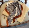 New silk scarf women's fashion versatile sense 70 square scarf neck protection scarf spring and autumn retro scarf tied bag