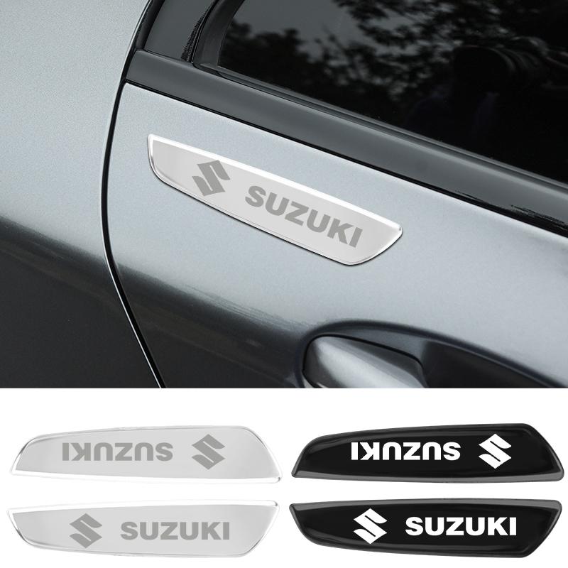 GMRT3 2PCS Car Fender Blade Decal Badge 3D Metal Car Body Protective Sticker For Suzuki JIMNY grand vitara sx4 swift Alto
