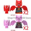 Medieval Castle Soldier Action Figures Building Block Empire Templars Lancer Warrior Militia Helmet Shield Sword Bow Toy Gifts
