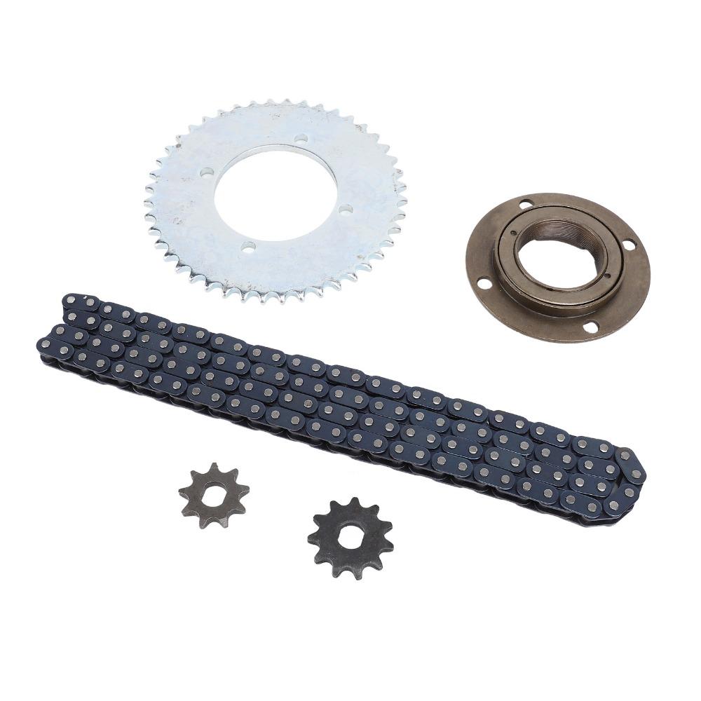 Toothless Flywheel T8F Sprocket Chain Kit 116 Links Chain Chain Sprocket Kit  Go Kart