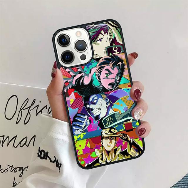 

Чехол для телефона «Невероятные приключения Джоджо» с аниме «Джоджо» для iPhone 11 12 13 14 Pro Max Mini для iPhone X XS Max XR 5 6 7 8 Plus Coque iPhone 14pro max