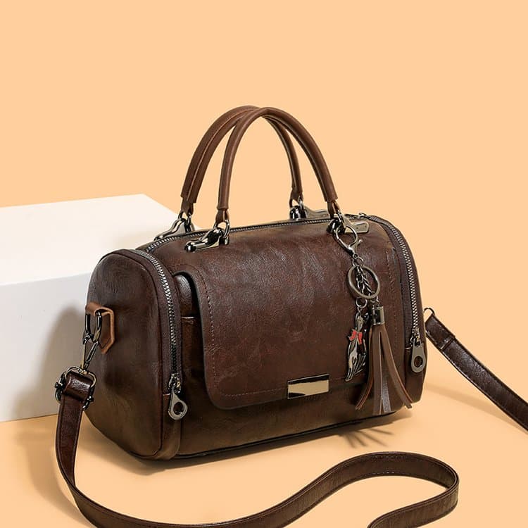 Borsa Boston Vintage da Donna a Tracolla