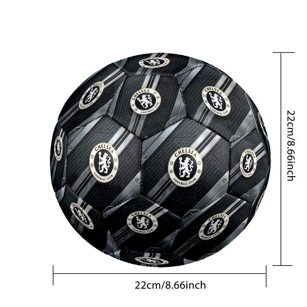 Chelsea FC Theme soccer ball Size 5 Soccer Ball Soft Touch Professional Training Football for Outdoor Sports