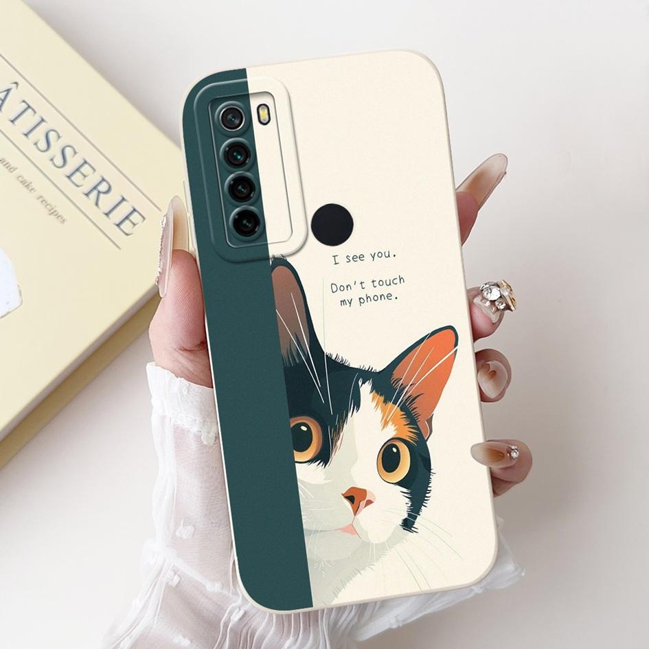 For Xiaomi Redmi Note 8 Case Luxury Flower Cactus Soft Silicone Camera Protection Cover For Redmi Note 8T Coque Note8 Phone Case