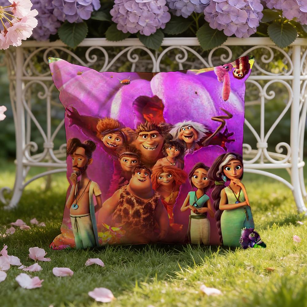 Cute The C-CroodsS Cushion Cover Home & Car Dual-Scene Pillow Cover: Reversible for Premium Comfort