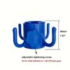 1pc Multi-Functional Beach Umbrella Hook - Adjustable 4-Claw Hanger, Suitable for Towels, Bags,And Hats, Made of Durable Plastic