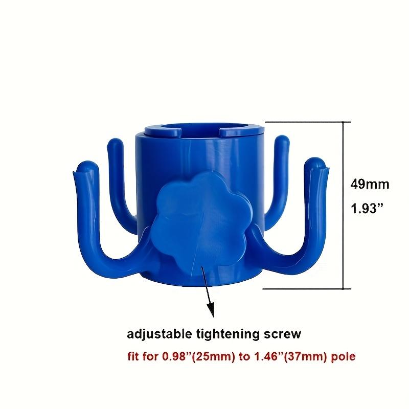 1pc Multi-Functional Beach Umbrella Hook - Adjustable 4-Claw Hanger, Suitable for Towels, Bags,And Hats, Made of Durable Plastic