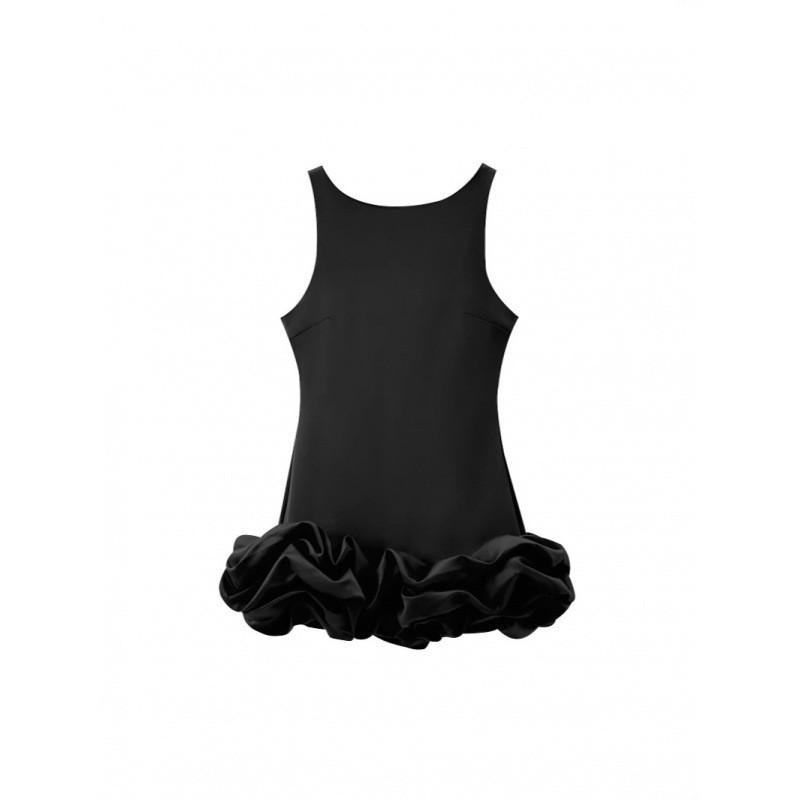 Sequin Sleeveless Slip Mini Dress A-line Flared Hem Party Outfit