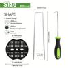100/200/400pcs 6 Inch Hot-dip Galvanized Landscape Staples Plant Cover Stakes 11 Gauge Tent Stakes Garden Stakes + Gaskets
