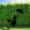1pc Lady Silhouette Garden Sign With Stakes, Ground Insert Garden Decor, nsert Decor for Garden Patio, Fence Yard Lawn Art Decor
